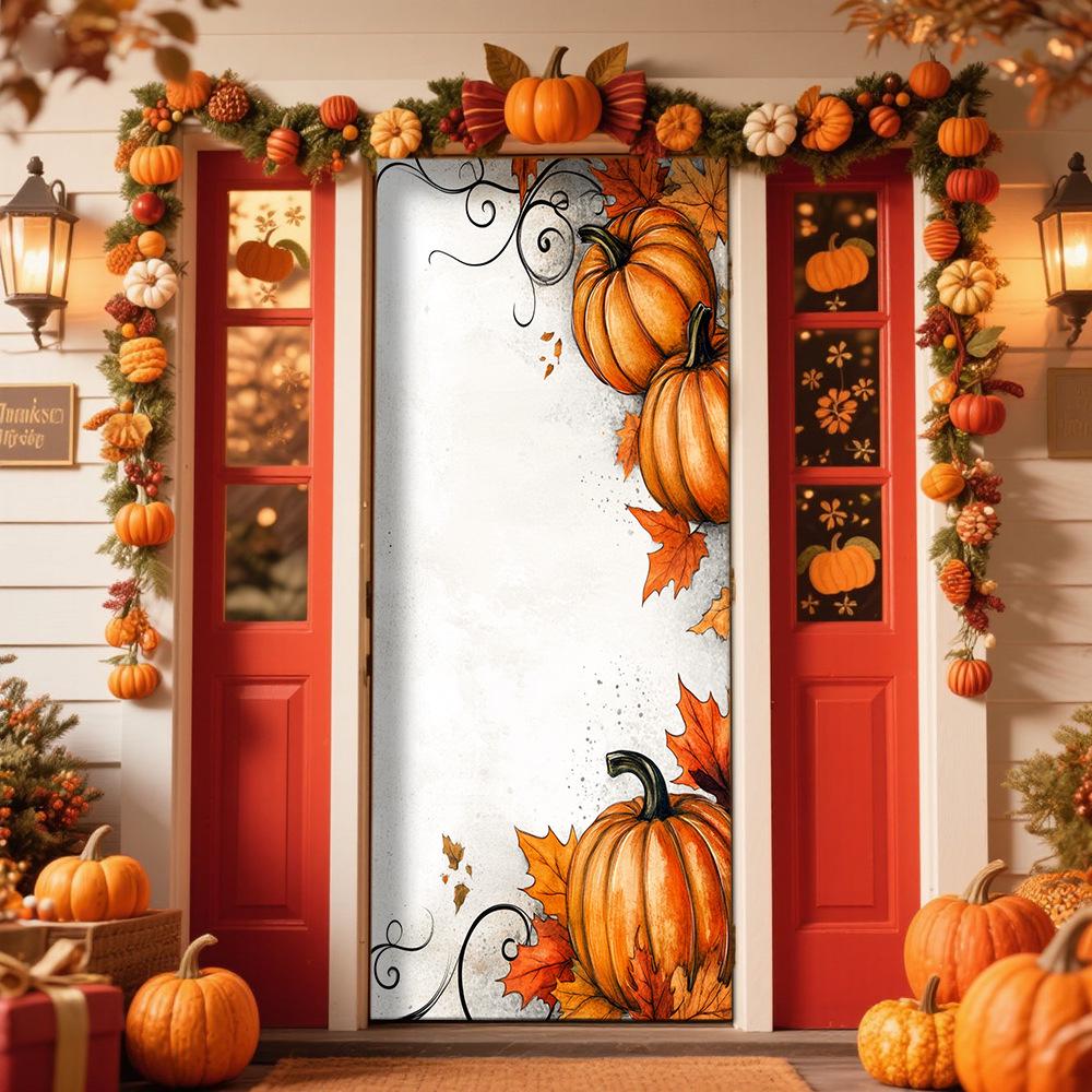 Thanksgiving Door Tapestry: Festival Decoration for Room or Door