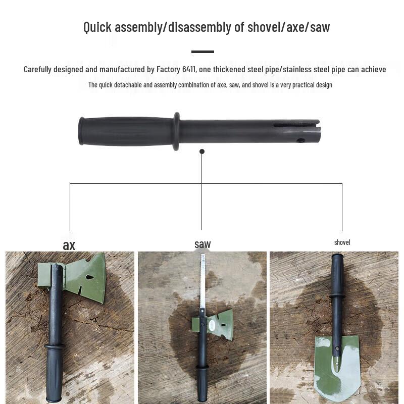 Jingshengxun 3-in-1 Multifunctional Outdoor Shovel Tool Set