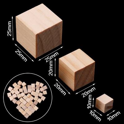 Holzarbeiten, DIY, quadratische Holzblöcke, Mini-Würfel, Verzierung