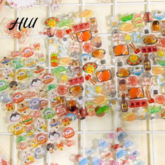 Personalized Sticker Collection Japanese Theme Puffy Stickers 3D Sushi Dessert Mountain Kawaii Goldfish Colorful Mini Decals for Scrapbooking