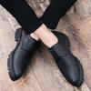Leather Shoes Men's Spring and Autumn British Casual Trend Business Dress Engraved Youth Suit Wedding Shoes Men's Shoes