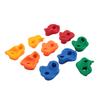 Rock Climbing Holds Outdoor Climbing Wall Holds Plastic Colorful Grips for Backyard Playground 10 PCS + Screws