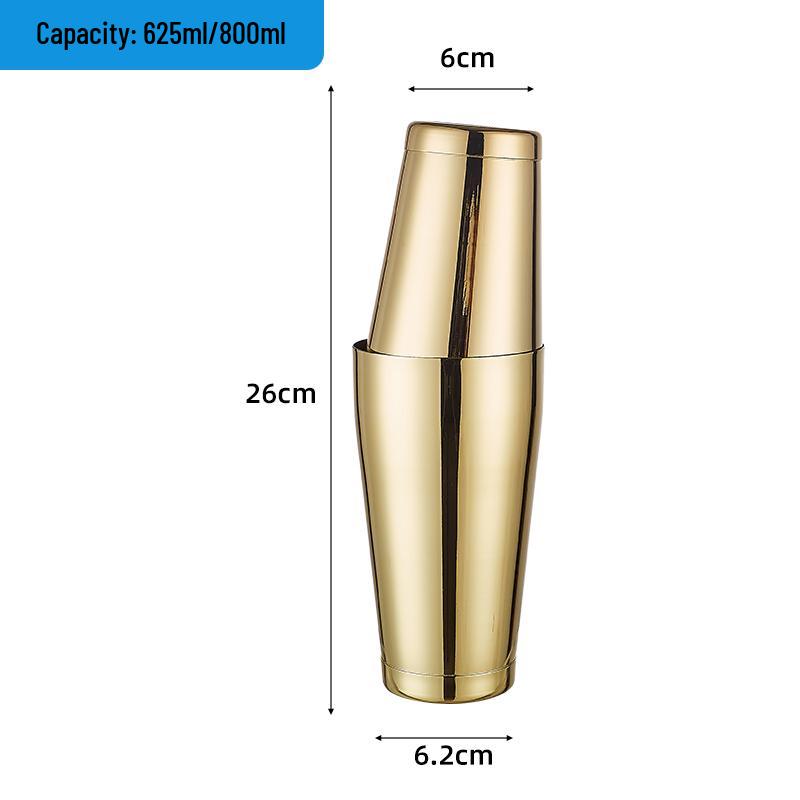 Boston 304 Stainless Steel Cocktail Shaker Set - Bar Tool Kit