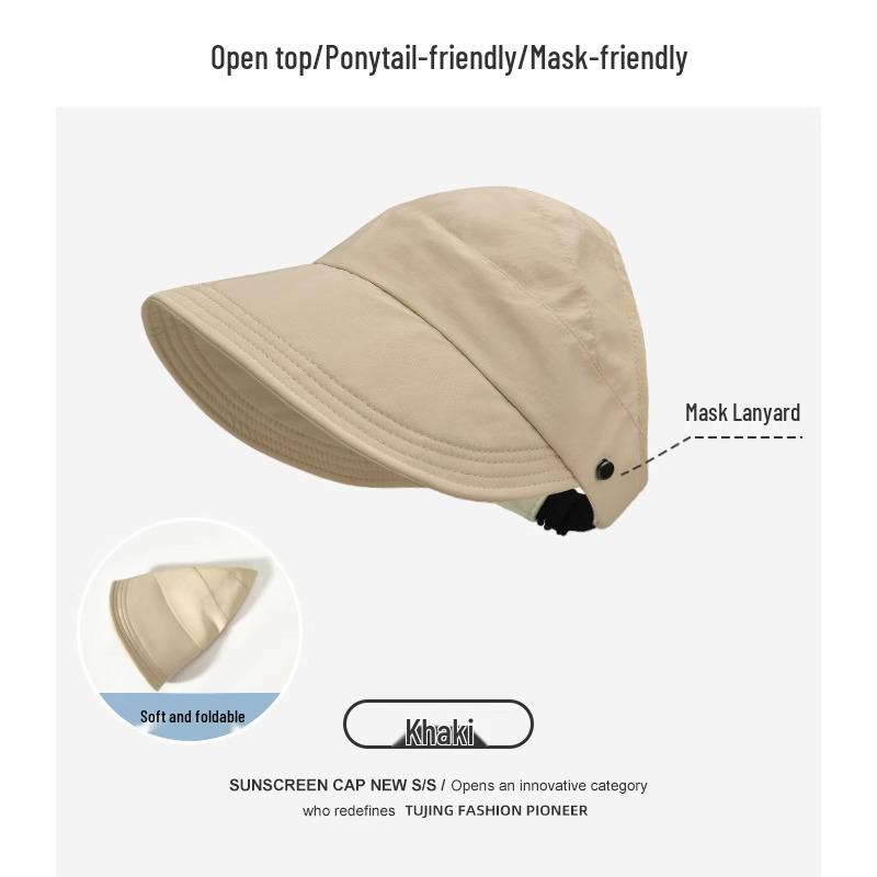 Женская весенне-летняя дышащая кепка-утка с отверстием для хвоста, с маской и защитой от солнца, уличная рыбацкая шляпа