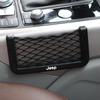 Car Organizer Storage Bag Auto Paste Net Pocket Phone Holder Car Accessories For Jeep Renegade Wrangler JK JL Grand Cherokee Compass Patriot