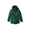 Windbreaker Jackets Men's Green Hooded Moderate Straight Fit NF0A4QXP-S9W