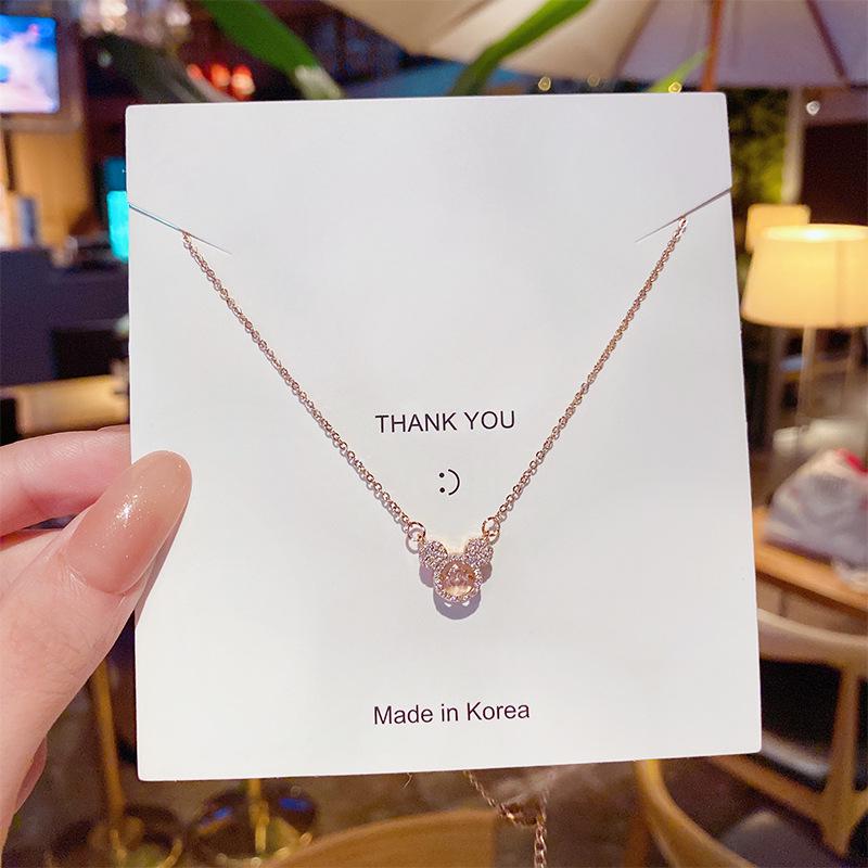 Minimalist Clavicle Necklace: Japanese & Korean Style, Luxurious Real Gold-Plated Titanium Steel Pendant for Women