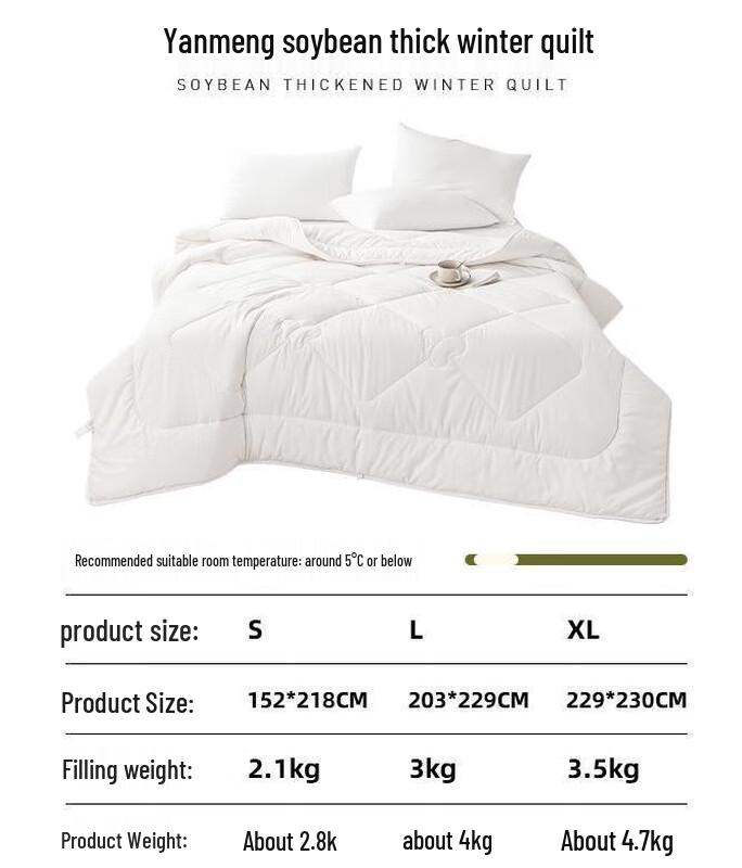 

Dohia Soybean Fiber Thick Winter Quilt