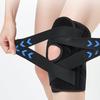 Sports Knee Pad Pre-Shaped Arc Sleeve with Silicone Knee Injury Prevention Anti-Slip Strip Adjustable Compression Neoprene