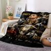 Ronaldos Legacy Lights bedruckte Flanelldecke, atmungsaktiv und warm, ein stilvolles Geschenk für Zuhause, geeignet für den Gebrauch zu Hause, im Büro und als Tagesdecke. 0713a5