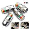 4/8PCS Tyre Pressure Monitoring Alarm Car Motorbike Wheel Valve Cap Tyres Pressure Indicator External Valve Detection Tool