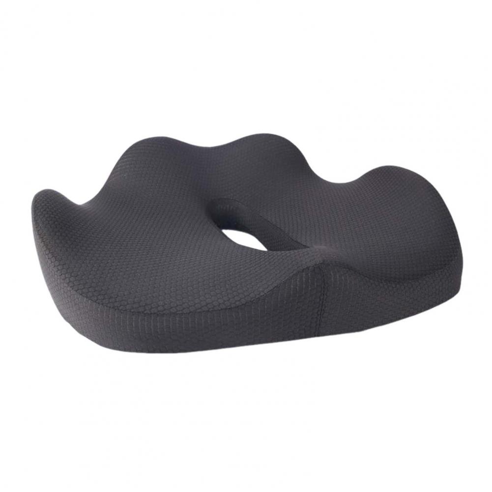Coccyx Pain Relief Cushion Contour Cushion Memory Foam Seat Cushion for Office Workers Sciatica Relief Tailbone Wide for Car