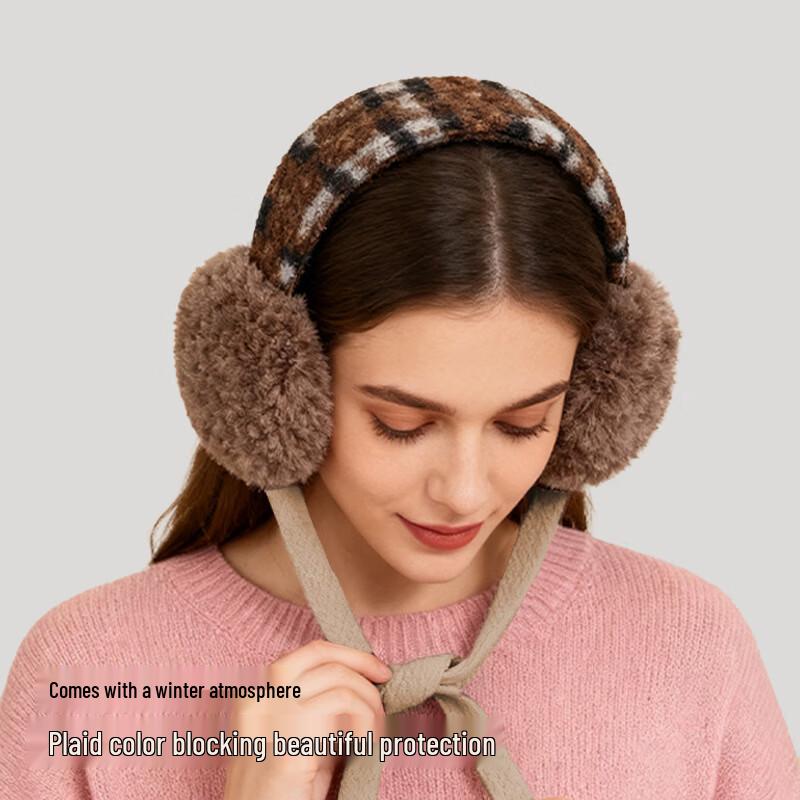 Căști de iarnă de pluș pentru femei