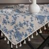 Ins Floral Tischdecken Retro Baumwolle Leinen Couchtisch Esstisch Abdeckung Tisch Tuch Picknick Matte Foto Hintergrund Tuch Room Decor