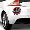 Personalized Skull Middle Finger Car Decoration Decal Waterproof Car Sticker Suitable for All Kinds of for Cars 15x14cm