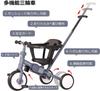 Bacany 7 in 1 Tricycle with Push Years Compact Riding Toddler Kids Celebration Seat Belt Included Children's Tricycle, Steps, Folding, Rod, Stylish,