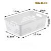 10-piece Storage Basket Versatile Children Toys Desk Snacks Bathroom Supplies Plastic Organizer Kitchen Hollow Vegetable Baskets