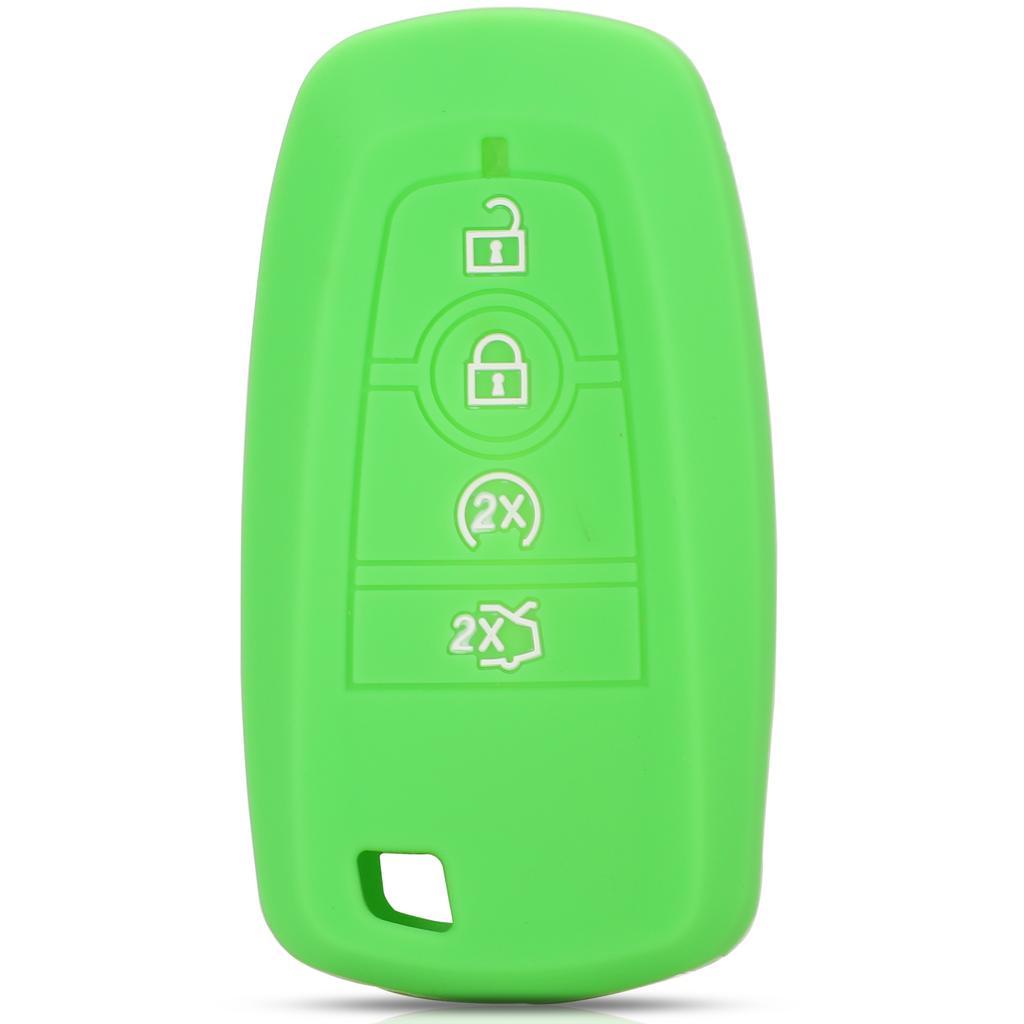 jingyuqin Remote 4 Buttons Key Case Cover For Ford Fusion Mustang Explorer F-150 F-250 F-350 2017 2018 Skin Holder