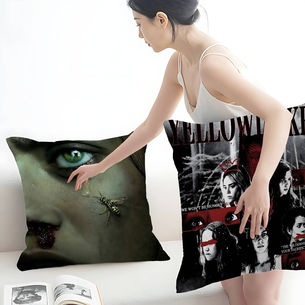 Psychological Horror Series Yellowjackets Pillow Gift Home Office Decoration Pillow Bedroom Sofa Car Cushion CoverPillow Case