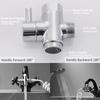 Brass Faucet Diverter Valve with Aerator, Faucet Adapter for Sink Hose Attachment, 3 Way Faucet Splitter with Male Thread Adapter, Faucet Connector