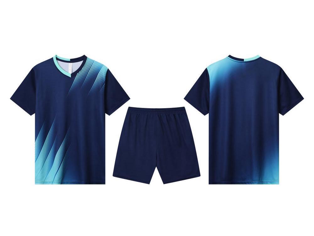 

Quick-Dry Ice Silk Sports Set: Running & Football Training Suit XXS