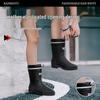 Stylish Waterproof Mid-Calf Women's Rain Boots with Drawstring - Anti-Slip Outdoor & Beach Wear