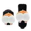 Cute Cartoon Car Gear Shift Cover Soft Plush Auto Shifter Hand Brake Case Seat Belt Rearview Mirror Cover Car Accessories