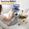 Escritorio Plegable para Acostarse Mesa Portátil para Portátil Altura Ajustable Soporte Plegable para Ordenador para Sofá Sillón Cama Terraza Balcón