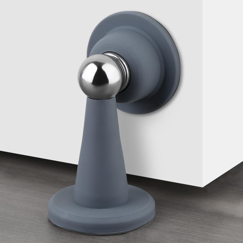 Silicone Anti-collision Door Stopper Strong Magnetic Silent No Punching Wall & Floor Compatible Door Holder