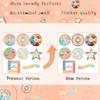 8/9 Pcs Textured Calm Sticker Anxiety Calming Sticker Anxiety Sensory Sticker Stress Relief Sticker for Office