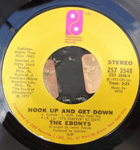

7-дюймовая пластинка EBONYS Hook Up And Get Down Life In The ZS73548 Филадельфия в 1973 году US SoulFunk Б/у