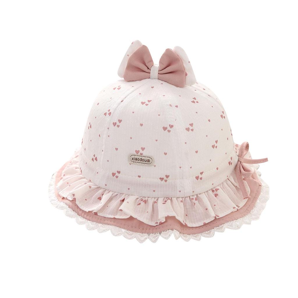 Spring 2026 Baby Girl Lace Bow Sun Hat