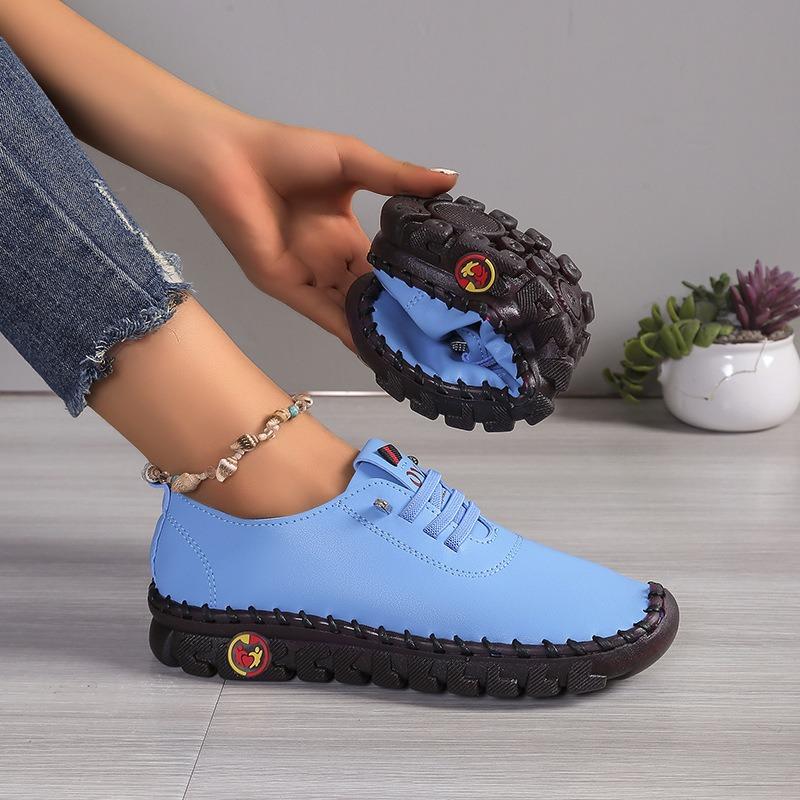 Hand-stitched Bag Fashionable Single Shoes with Soft Soles Casual Women's One-foot Lazy Shoes