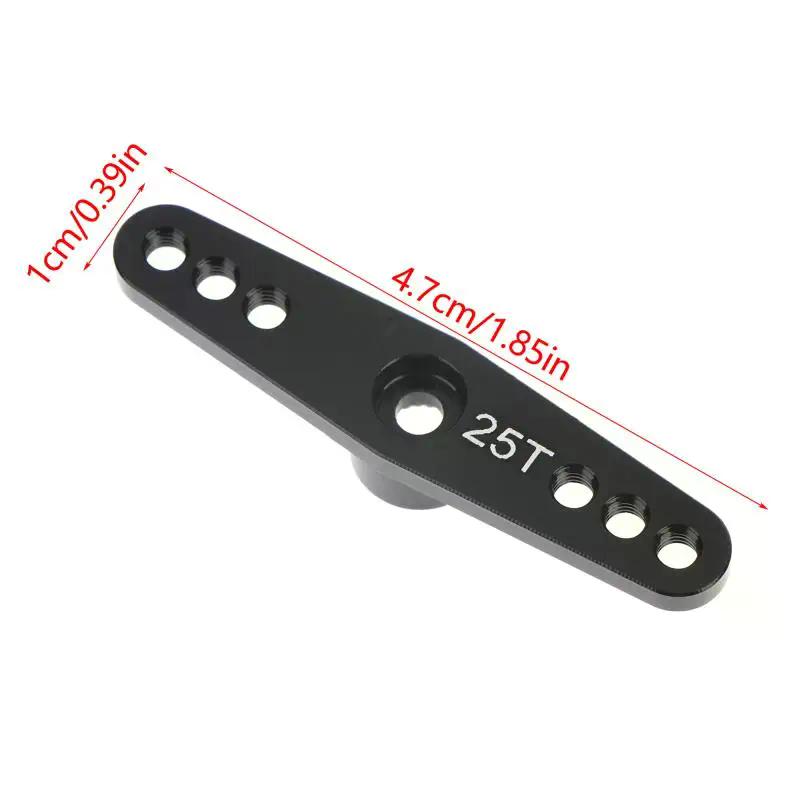 Aluminum Alloy RC Servo Arm 25T Steering Servo Dual Arm For RC Car Crawler Large Torque Digital Coreless Servo Parts