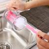 1/2pcs Baby Bottle Brush Multi-Purpose Long Handle Fine Hair Sponge Cleaning Brush Household Dishwashing Cup Washing Cleaning To
