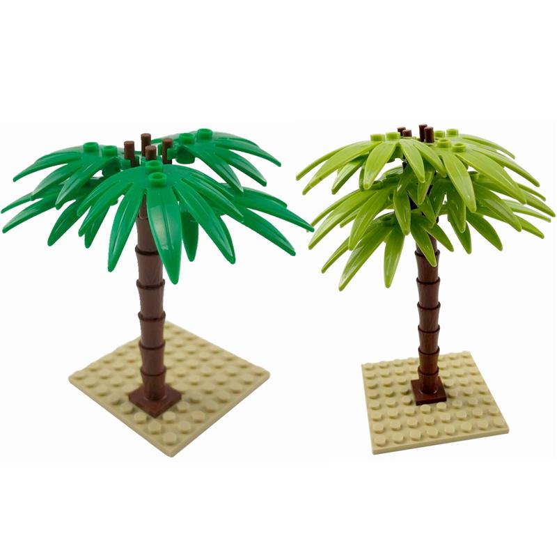 Wucifang Bags Unisex Kids My Own Creation Plants Palm Trees Leaf Building Blocks Playthings Ideal For Children Do-It-Yourself Toy 6135 2563 2566