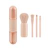 4 Travel Convenient Makeup Brushes, Multi-functional Loose Powder Brush, Eyeshadow Brush, Blush Brush, Four-in-one Beauty Tool Now