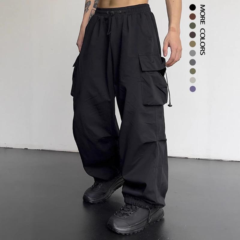 Overalls Men's Spring and Summer New Design High Street Loose Wide Leg Casual Pants