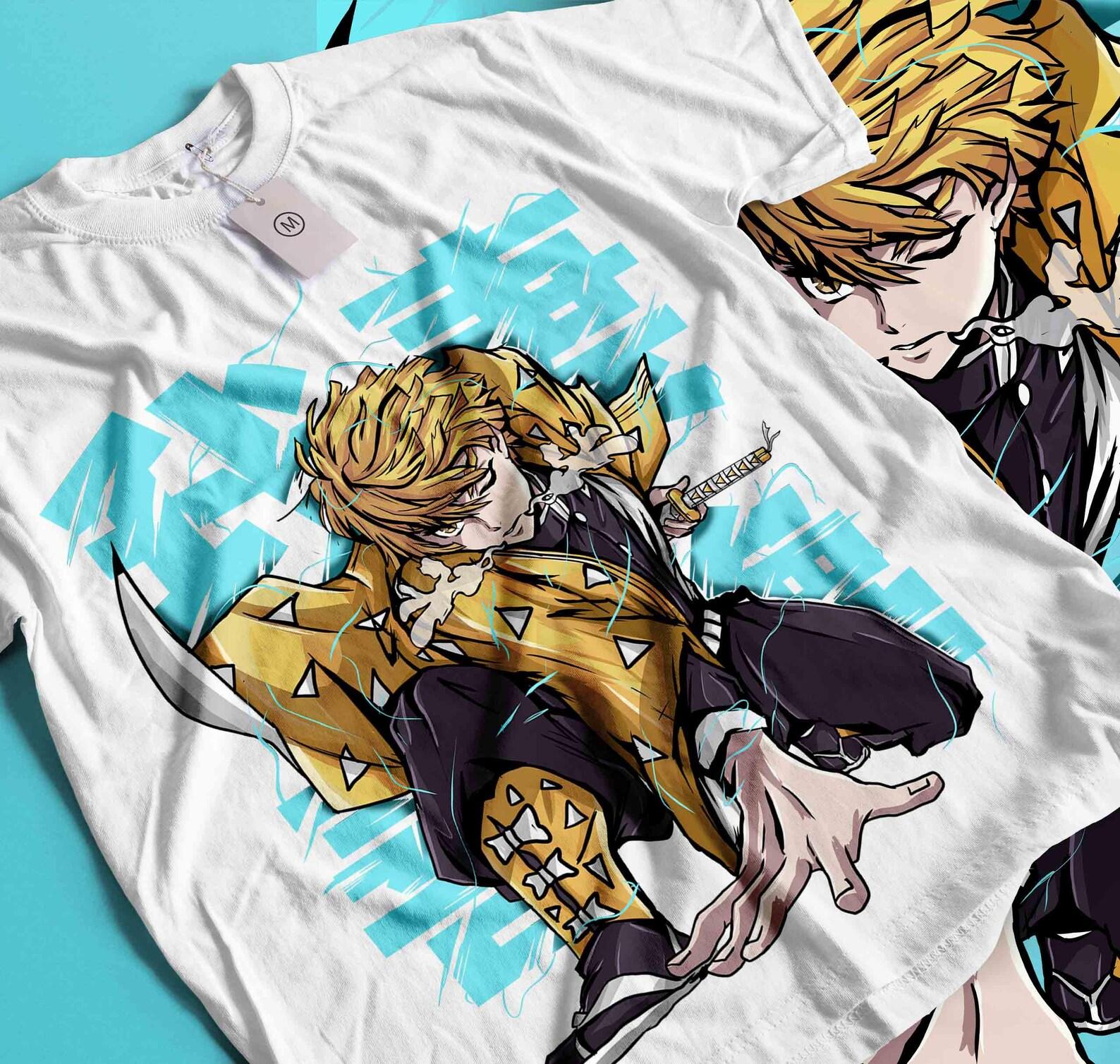 Anime Graphic Tee, Japanese Demon Manga Shirt, Streetwear Apparel S