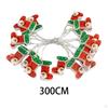 Christmas Light Stocking 300cm Craft Ornaments Tree Decor for Garden Patio
