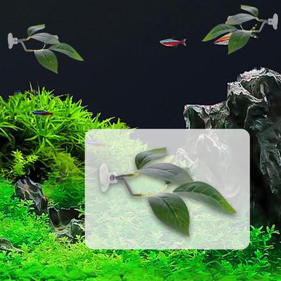 Betta Fish Leaf Pad Aquarium Decor,Fish Tank Decoration with Suction Cup Simulating Habitat for Resting Bed Sleeping Hiding