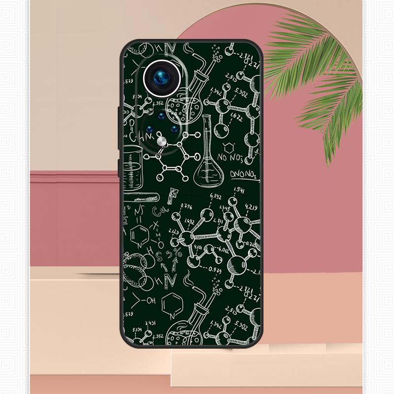 Vintage Seamless Chemistry Laboratory Case For Honor Magic 5 6 7 8 Pro Honor X9c X9b X9a X8b X8a X8c 50 70 90 400 200 Lite Cover