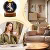 Crystal Ball Decor USB-Powered Table Decolamp Horse Figurine Lighted Crystal Ball For Cafe Kid Rooms Tabletops Bedrooms Living