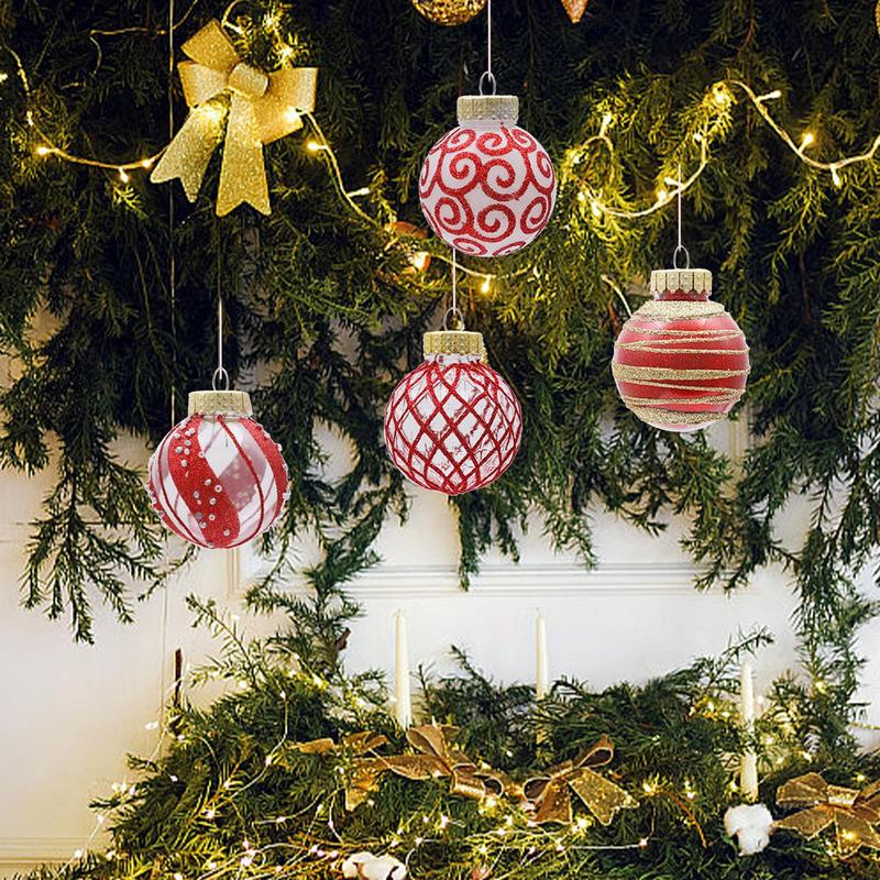 Weihnachtskugeln Set 16 Stück Bruchsicher Weihnachtskugel 2,36 Zoll Anhänger Feiertag Hochzeitsfeier Dekoration Für