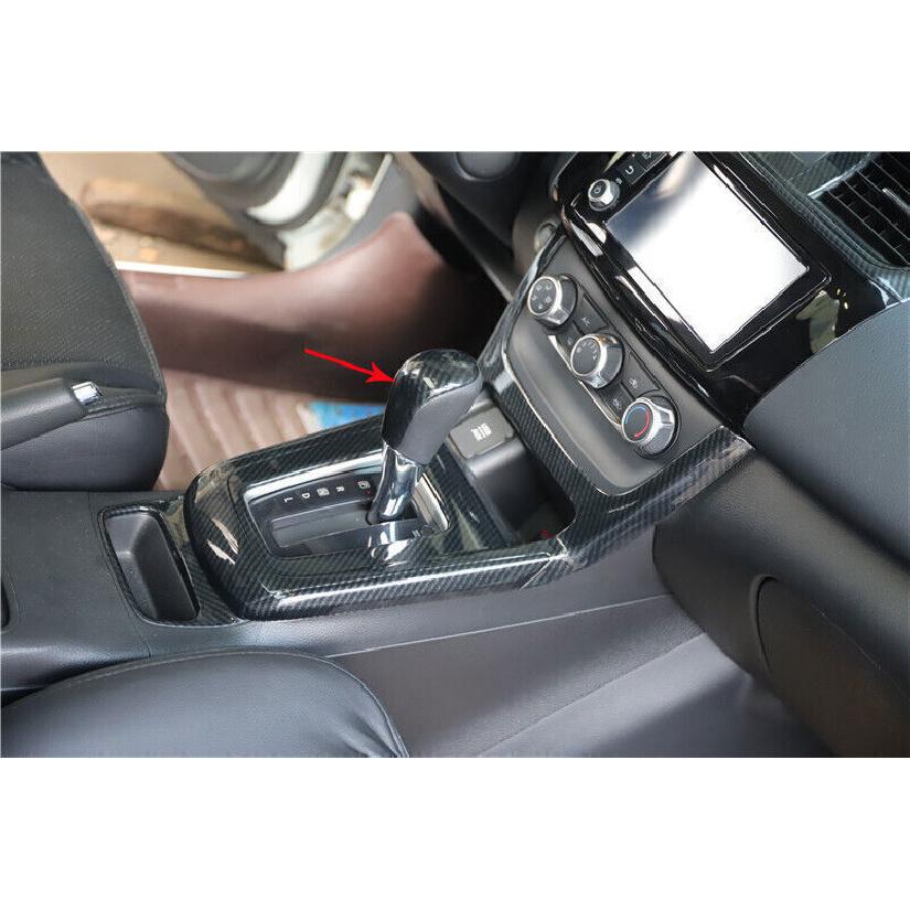 Carbon Fiber Center Console Gear Shift Knob For Nissan Sentra Sylphy 2013-