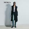 MO&Co. NOIR Collection Long Wool Suit Vest