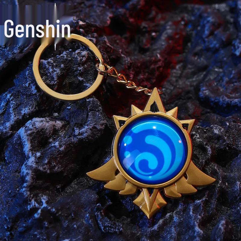 Luminous Genshin Impact Anime Keychain & Backpack Accessories - Creative Gifts for Girls & Best Friends