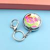 Pills Box Keychain With Mirror And Sealed Metal Compartment Keychain Moisture-Proof Medicines Dispenser Travel Accessory