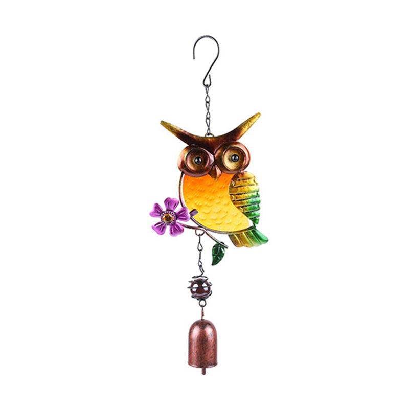 

Home Fashion Decoration Metal Wind Chime Owl Wind Chimes Garden Outdoor Decor Hanging Pendant Gifts Accessories Tools-B61B