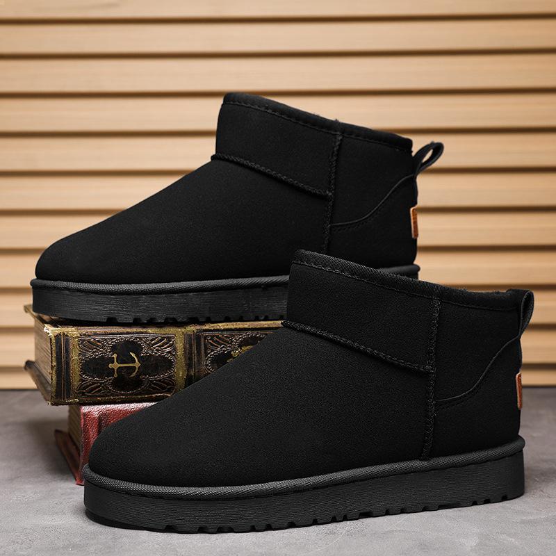 Large Size Platform Cotton Shoes Solid Color Comfortable Soft Warm Snow Boots